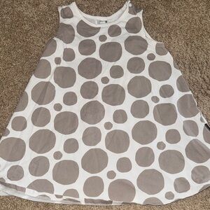 Marimekko Beige and White Polka Dot Fabric